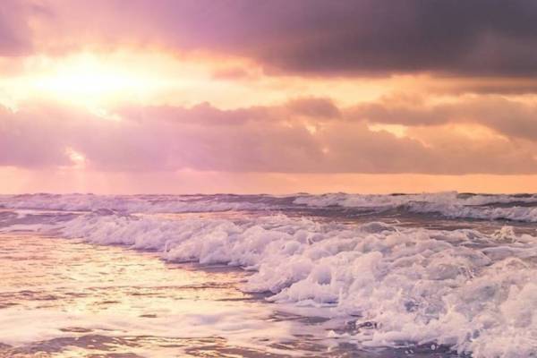 A sunset in Port Aransas
