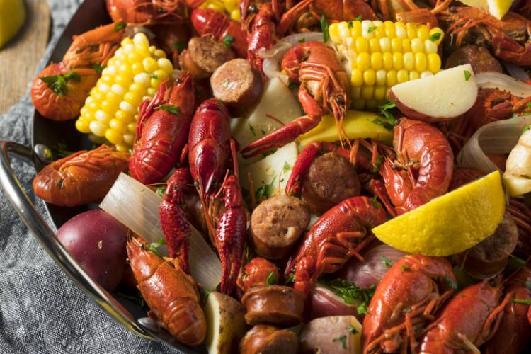 A seafood boil