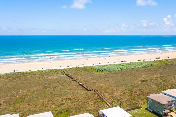 A view of Port Aransas Beach 