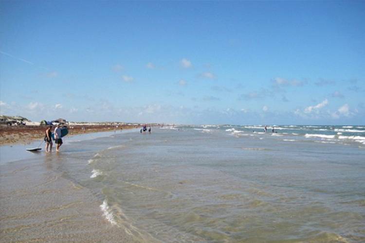 People exploring Mustang Island State Park