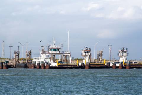 A Port Aransas ferry.