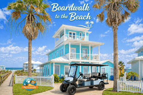 A Port Aransas vacation rental that's part of a local property management company.