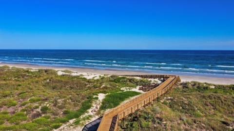 A boardwalk to explore, one of the unique things to do in Port Aransas.
